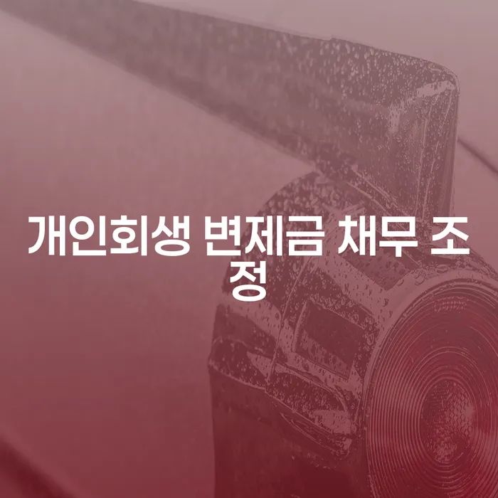 개인회생 변제금 채무 조정, 당신도 할 수 있을까요?